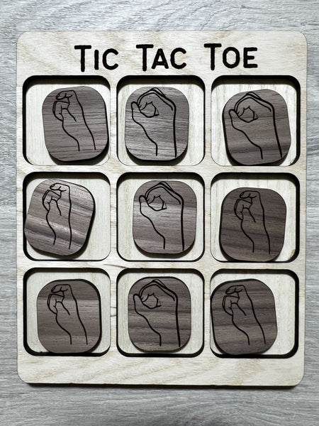 Tic Tac Toe Wooden Game