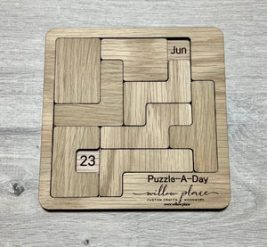 Puzzle-a-Day Wooden Calendar Jigsaw Puzzle