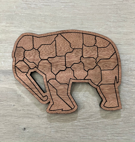 Elephant Wooden Jigsaw Puzzle