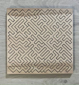 Geometric Wooden Jigsaw Puzzle