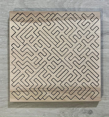 Geometric Wooden Jigsaw Puzzle