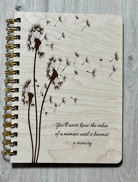 Dandelion Wooden Journal