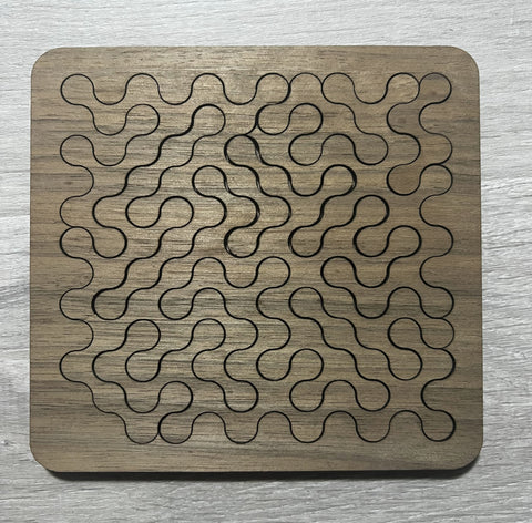 Circle Grid 6 Piece Wooden Jigsaw Puzzle