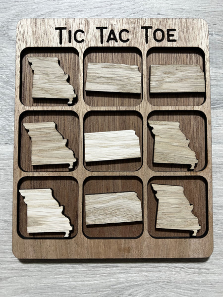 Tic Tac Toe Wooden Game