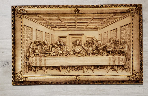 The Last Supper Engraved Sign