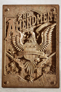 2nd Amendment Right to Bear Arms Engraved Sign